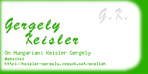 gergely keisler business card